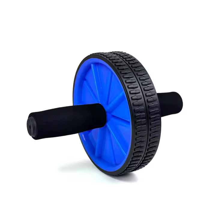 Ociodual OcioDual Rueda Abdominal, Rodillo Abdominales, Rueda Abdominales con Mango, Ejercicio en Casa, Gym en Casa, Core, Flexibilidad y Fuerza, Roller Gimnasio en Casa, Rodillo Abdominal, Azul - 1
