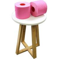 TENDANCE Taburete de baño con 4 patas Cruzadas y tapa de madera MDF - details 2
