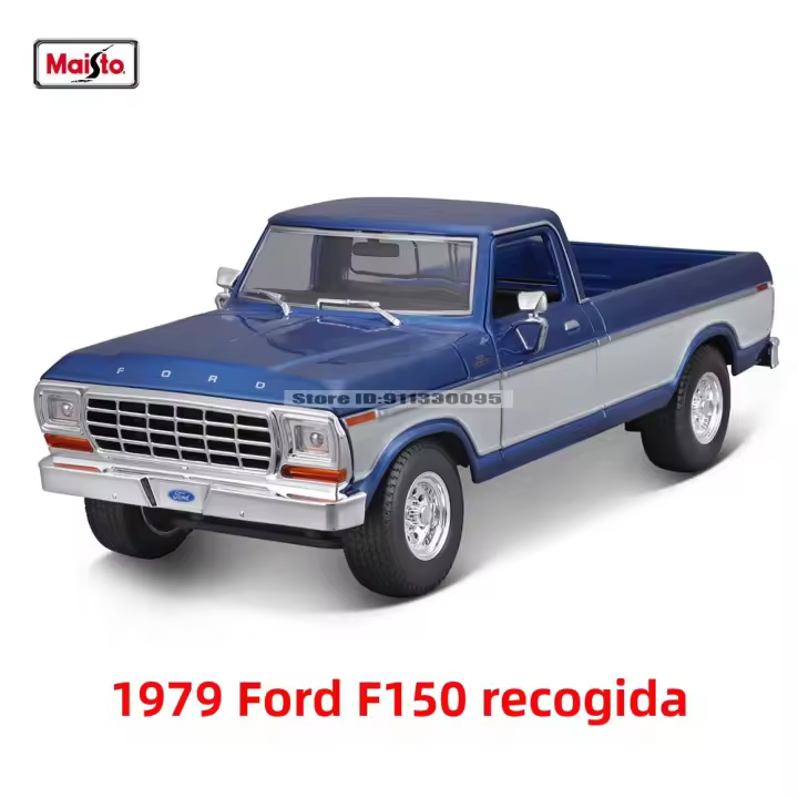 Modelo De Coche Retro Maisto 1:18 1979 Ford F150 Pick up Aleación De Latón Decoración Colección Regalo Para Jóvenes Y Adultos - 1