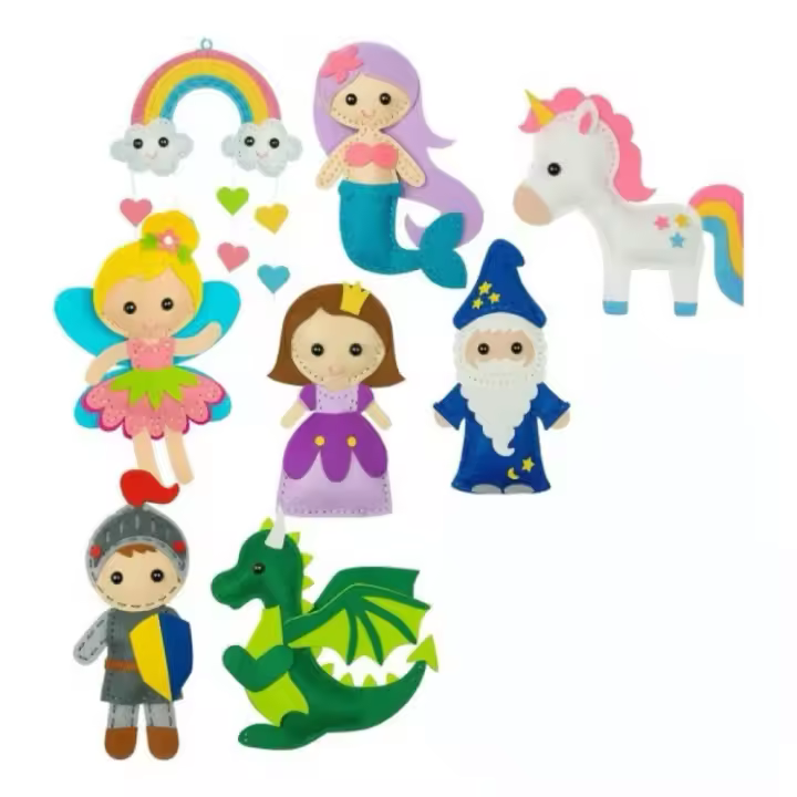 principiantes para niños, juego manualidades Campo 8 piezas, Kit de costura Educativo - 1