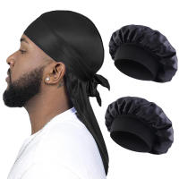 Pañuelo De Cabeza Largo Para Hombres Y Mujeres 2/3PCS Durag De Seda Tapabocas De Noche Estilo Pirata Bufanda De Sueño Unisex Bandana Turbante Hijab Multifuncional Para Todas Las Estaciones - details 10