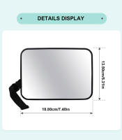 SEAMETAL Espejo Retrovisor Para Coche Con Espejo Para Bebé Seguridad Universal Espejo De Cabeza De Asiento Para Monitor De Bebé - details 3