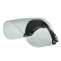 Visera Universal Para Casco De Motocicleta Retro Con 3 Cierres Y Lente Plegable Protección Solar PU Material - details 0