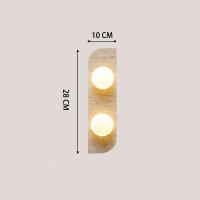 Luz De Pared Retro Amarilla Estilo Japonés Wabi-Sabi Para Dormitorio Y Pasillo Material De Piedra Iluminación Decorativa Simplicidad Y Personalidad - details 1