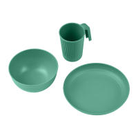 Juego De Utensilios Para Camping Portátil Con Tazón Plato Vaso Cuchara Tenedor Navaja De Acero Inoxidable Kit De Mesa Al Aire Libre Y Picnic - details 11