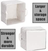 Cesta de Lavadería plegable, Organizador de ropa, cesta de almacenamiento con Asas, cesta de almacenamiento para organizar edredones, ropa de Cama, mantas y ropa. - details 2