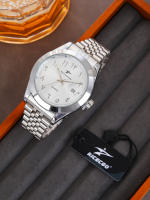 Reloj De Pulsera De Lujo Clásico Para Hombres Con Fecha Y Correa De Acero Inoxidable Deportivo Y Casual Con Marcas Arábigas Resistente Al Agua - details 24