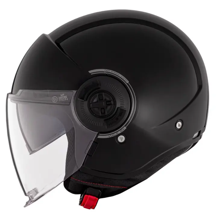 CASCO MT HELMETS MODELO VIALE SV S SOLID A1 GLOSS BLACK - 1