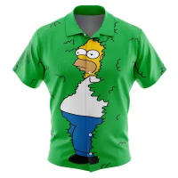 Camisa Hawaii Botones Hisoka V2 Phantom Troupe Hunter X Hunter Para Hombres Ropa Casual Japonesa Verano Adecuado Para Padres E Hijos - details 3