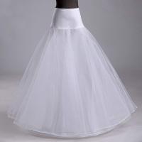 Falda A-Line 1 Aro Blanca Para Vestido De Boda Talla Ajustable 3 Capas Underskirt Para Vestido De Seda Color Blanco - details 2