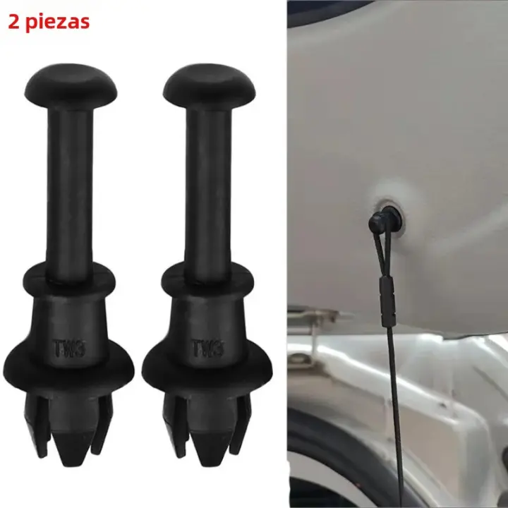 2/4PCS Clips Retenedor De Coche Negro Gancho De Puerta Interior De Automóvil Clavija De Fijación Para Maletero Y Rack De Equipaje - 1