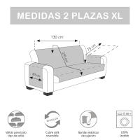 Cubre Sofá Reversible JOYA de Valentia Home | Acolchado | Protección Completa | Ajuste Perfecto | Protector funda sofá | Funda Sofá para Inviero y Verano - details 6