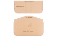 Set Retro De Monedero Para Hombre Con Bolsa De Almacenamiento Multifuncional Plantilla De Papel Kraft Para Manualidades De Cuero DIY - details 5