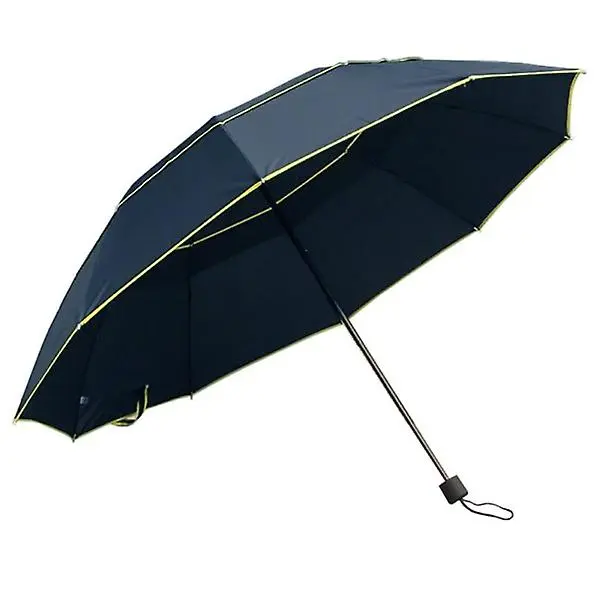 Paraguas resistente a Viento, 130 cm - Azul - 1