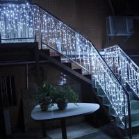 1 Pack Luces De Icicles Para Navidad Guirnalda De Icicles Para Decoración De Patio Porche Bodas Y Fiestas Interior Y Exterior - details 9
