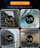 Reloj Digital LED Mini Para Coche Tipo Toque Adorno Automotriz Stick-On Interno Pantalla Táctil Para Vehículos - details 5