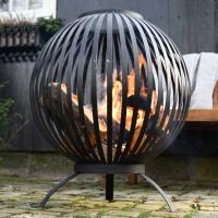 Esschert Design Brasero esfera enrejada acero al carbono negro FF400 - details 2