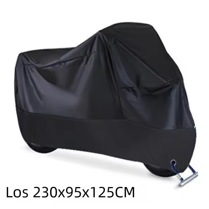 Cubierta de Motocicleta Impermeable para Exterior e Interiores Resistant to Desaste Material de Tela para Todas Las Estaciones en Prueba de Polvo y UV - 1