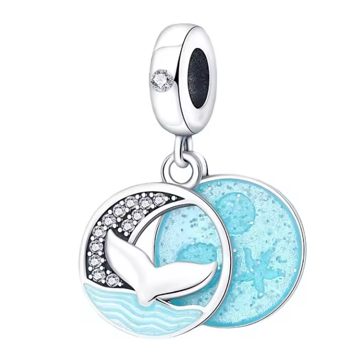 abalorios de  para las mujeres para  pulsera colgante encanto adecuado para  pulsera y collar compatible con pulseras europeas para las niñas - 1