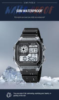 Reloj Deportivo SKMEI Japonés Digital Multifuncional Para Hombres Resistente Al Agua 5Bar Cronógrafo Reloj De Pulsera Con Luz Trasera Y Alarmas - details 7