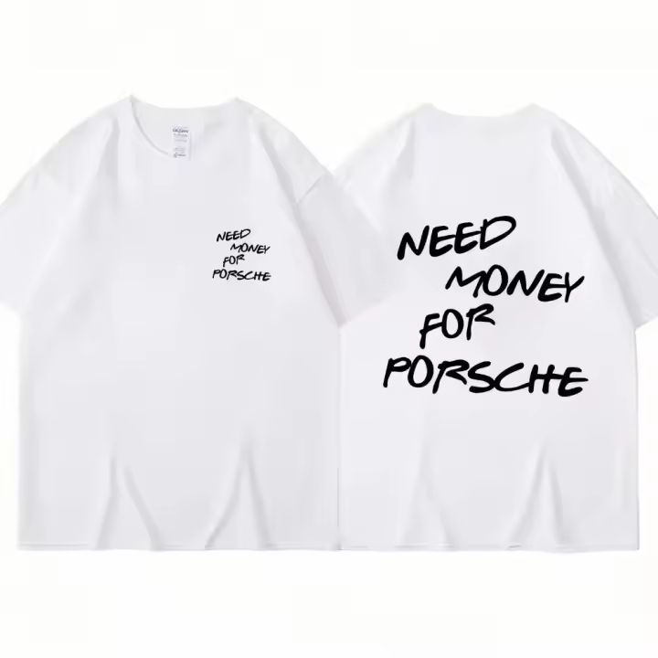Camiseta De Verano Para Hombres Y Mujeres Algodón Novedoso Manga Corta Transpirable Ropa Casual De Calle Camiseta Suelta - 1