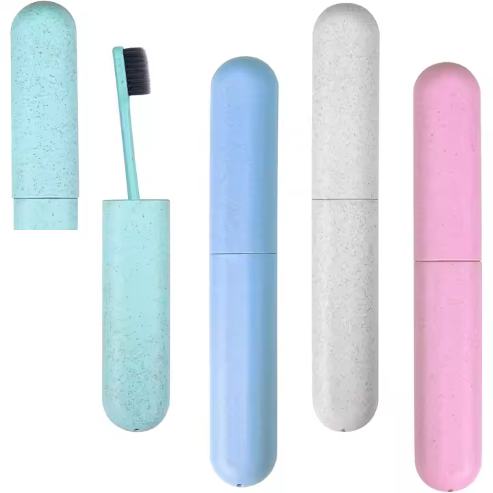 Hooqict 4 Pack Toothbrush Travel Case, Portable Breathable Travel Toothbrush Holder for Traveling, Camping, Home, School, Business - 1