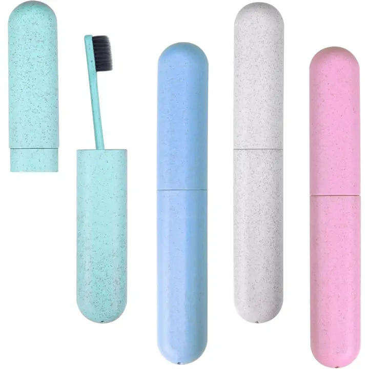 Hooqict 4 Pack Toothbrush Travel Case, Portable Breathable Travel Toothbrush Holder for Traveling, Camping, Home, School, Business - 1