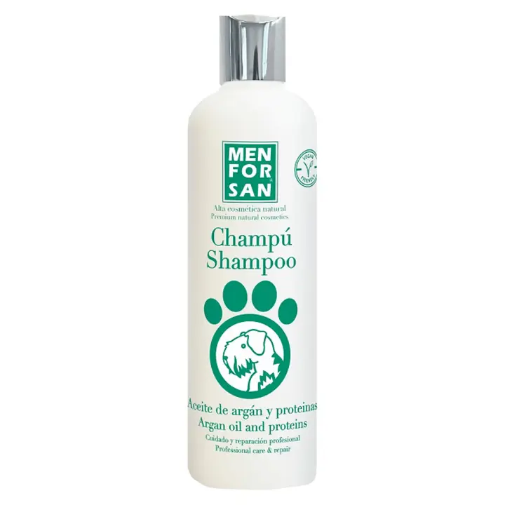 Champú para Perros Menforsan con Aceite de Argán - Cuida y Protege la Piel Sensible - Fórmula Hipoalergénica - 1