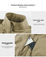Chaleco Casual Para Hombre Con Cuello Erguido Y Multi-Moneda Cargo Hombro Adecuado Para Pesca Al Aire Libre Y Exterior Talla Grande - details 18