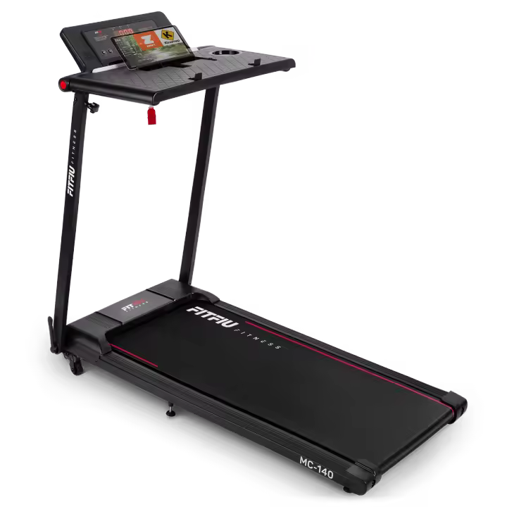 Cinta de correr con soporte para PC/tableta, 12km/h, conectividad app peso máximo 120kg - FITFIU Fitnes MC-140 - 1