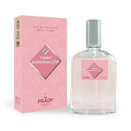 Prady - Eau de toilette Yummy Marshmallow 95 ml con notas frescas de fresia y limón italiano, corazón dulce de… — oferta en Miravia