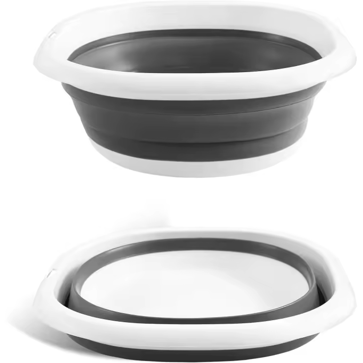 Fregadero de silicona multifuncional portátil de 5L, inodoro libre, fregadero plegable que ahorra espacio para vistas, mping y - 1