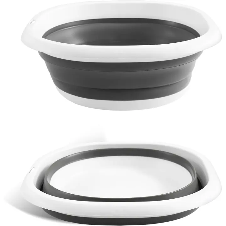 Fregadero de silicona multifuncional portátil de 5L, inodoro libre, fregadero plegable que ahorra espacio para vistas, mping y - 1