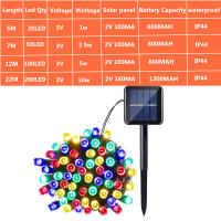 Luces De Cadena Solar Para Exterior LED Luces Navideñas Al Aire Libre Impermeables Para Jardín Y Valla Instalación Auto-Contenida Fuente De Energía Solar Protección IP65 - details 3
