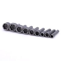 Juego De 9 Piezas De Llaves De Fijación Y Destornillador Eléctrico Herramientas De Trabajo Con Juego De Llaves Métricas 5-13mm Tornillos De 1/4" Junta Herramienta De Perforación - details 5