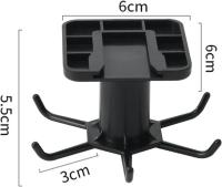 Soporte giratorio para utensilios de cocina 360, soporte para utensilios de cocina de 2 UDS Con 6 Ganchos, estante de almacenamiento sin perforación - details 0