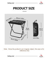 Silla De Camping Widesea Plegable Y Portátil Para Pesca Y Senderismo Con Almacenamiento En Zipper Material De Acero Inoxidable Y Tela Oxford 900D - details 2
