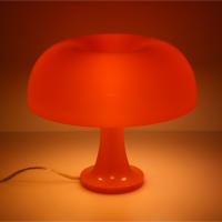 Lámpara De Mesa Orange Danish Mushroom Decoración Para Iluminación Interior De Dormitorio Lámpara De Escritorio Lámpara De Noche Con Bombilla Incluida Estilo Moderno - details 1