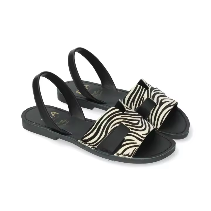 MENORQUINA 40341-2N MINI CEBRA NEGRO/VELVET NEGRO RIA - 1