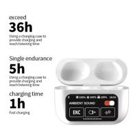 Auriculares inalambricos WP410 pro EN TWS com Bluetooth 5.4,dispostivo de audio con pantalla tactil.cancelacion de  ruido y microfono para Android e iOs.color Blanco - details 8