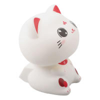 Gato De La Suerte Con Brazo Balanceándose Solarmente Decoración Para Oficina Hogar Coche Ornaments De Plástico - details 4