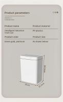 Bandeja De Baño Inteligente Almacenamiento Automático Blanco Sensor Táctil Ecológico 15L Sin Cierre De Plástico Rectangular - details 10