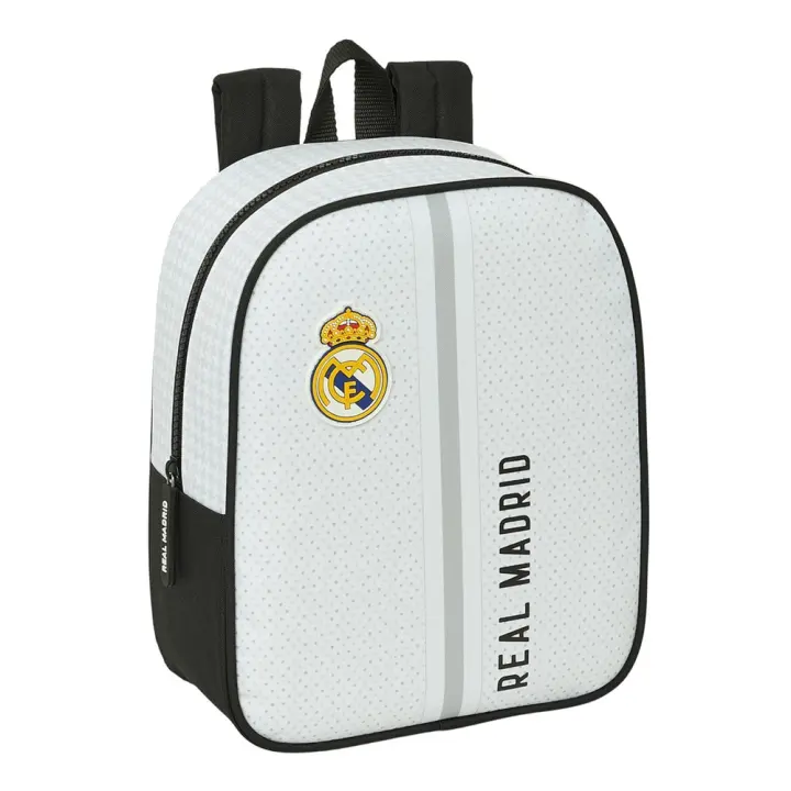 MOCHILA GUARDERIA ADAPTABLE A CARRO REAL MADRID 1ª EQUIP. 24/25 22X27X10 CM (Safta 612454232) - 1