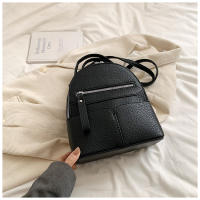 Mochila urbana sencilla de PU a juego para uso diario, mochila para mujer - details 14
