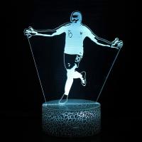 Luz De Noche LED 3D De Cristiano Nathan Fútbol 16 Colores Variables Iluminación Visual Decoración Para Sala De Estar Regalo Para Fanáticos - details 6