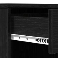Gabinete Cosmético de Roble Negro vidaXL 80x40x75 cm Hecho de Madera Elaborada - details 6