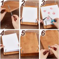Kit De Prensa De Flores Para Manualidades Y Encuadernación DIY 1Set Prenda Grande De 11.6 X 7.87 Pulgadas En Madera - details 2