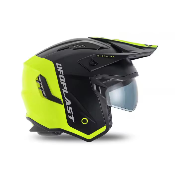 Sheratan Jet helmet NERO/GIALLO (KD) - 1