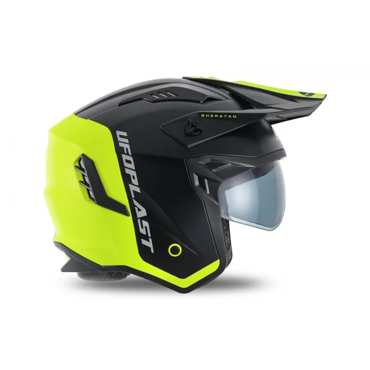 Sheratan Jet helmet NERO/GIALLO (KD)  HE13002#KD - 1