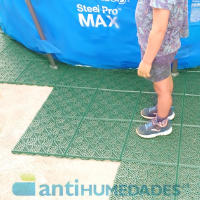 Pack 36 losetas autoventiladas para suelos (+3m² aprox.) - Piscinas, duchas, vestuarios, terrazas, camping, trasteros... Medidas: 30x30x1,5cm - ANTIHUMEDADES - details 4